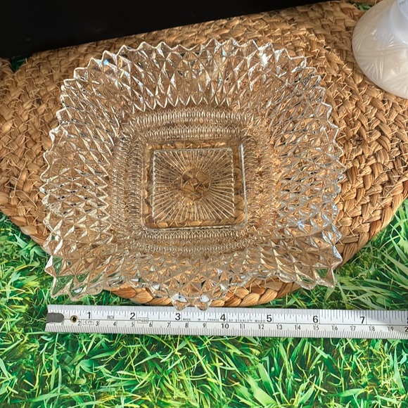 Indiana Glass Clear Diamond-Cut Bowl Trinket Dish - Picture 11 of 13